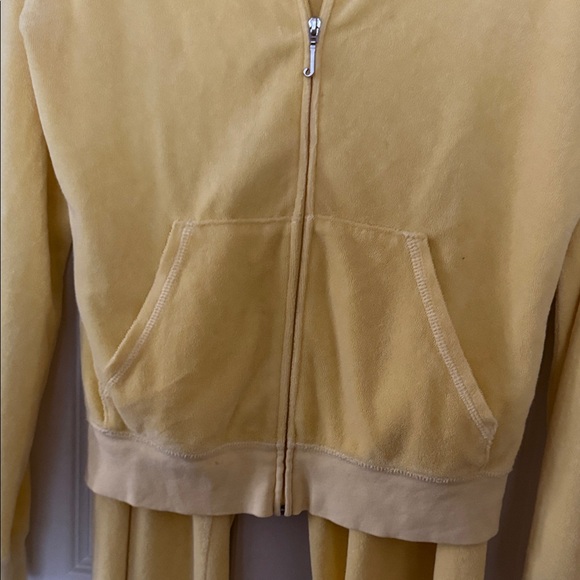 Yellow terry cloth Juicy Couture Tracksuit set - Picture 3 of 9